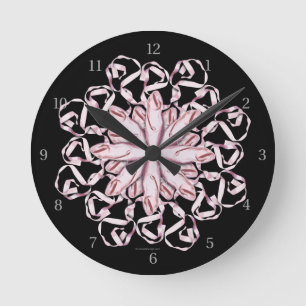 Muster des Balletts (rosa) Uhr