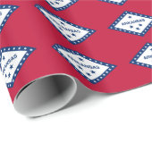 Muster des Banners von Arkansas Geschenkpapier (Rolleneckpunkt)