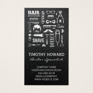 Muster des Barber Shops Leder