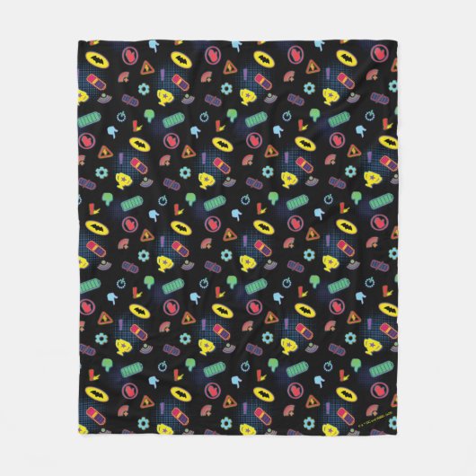 Muster des Batwheels™-Symbol Fleecedecke (Vorderseite)