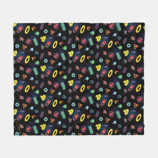 Muster des Batwheels™-Symbol Fleecedecke (Vorderseite (Horizontal))