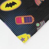 Muster des Batwheels™-Symbol Fleecedecke (Ecke)