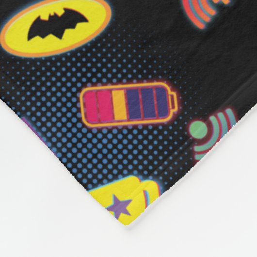 Muster des Batwheels™-Symbol Fleecedecke (Ecke)