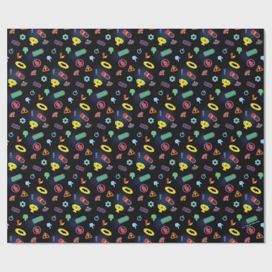 Muster des Batwheels™-Symbol Geschenkpapier (Flach)