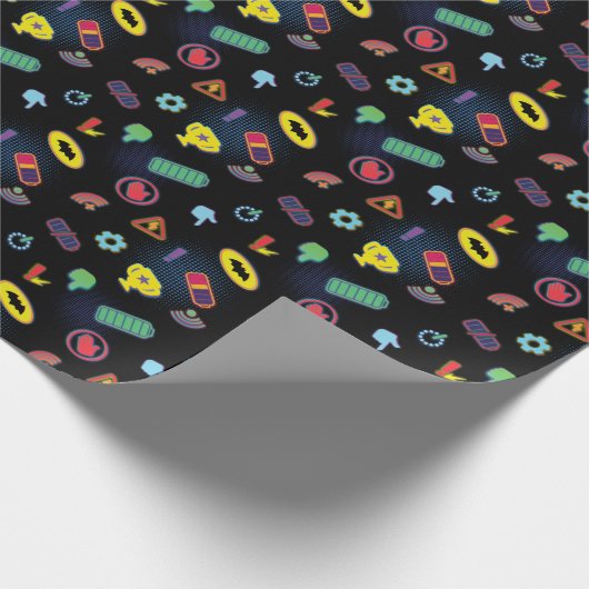 Muster des Batwheels™-Symbol Geschenkpapier (Ecke)