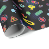 Muster des Batwheels™-Symbol Geschenkpapier (Rolleneckpunkt)