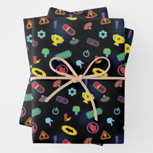Muster des Batwheels™-Symbol Geschenkpapier Set (Beispiel)