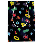 Muster des Batwheels™-Symbol Mittlere Geschenktüte (Vorderseite)