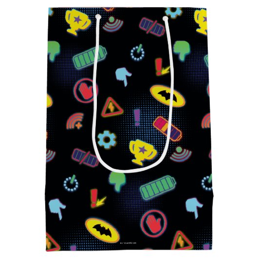 Muster des Batwheels™-Symbol Mittlere Geschenktüte (Rückseite)