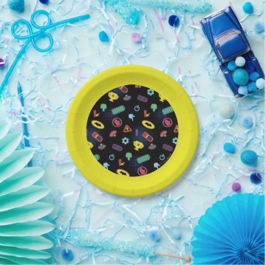 Muster des Batwheels™-Symbol Pappteller (Party)