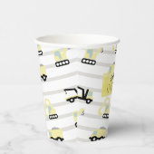 Muster des Baufahrzeugs Geburtstagskuppeln Pappbecher (Rechts)