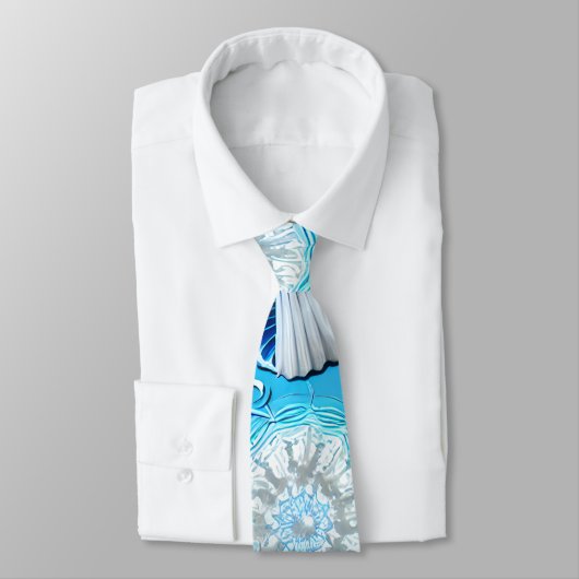 Muster des Blauen Ozeans Krawatte (Gebunden)