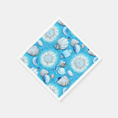 Muster des Blauen Ozeans Serviette (Ecke)