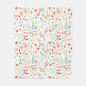 Muster des Blumengartens Fleecedecke (Vorderseite)