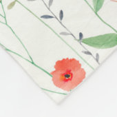 Muster des Blumengartens Fleecedecke (Ecke)
