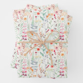 Muster des Blumengartens Geschenkpapier Set (Beispiel)