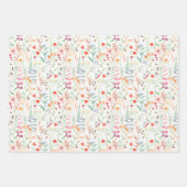 Muster des Blumengartens Geschenkpapier Set (Vorderseite)