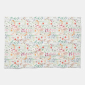Muster des Blumengartens Geschirrtuch (Horizontal)