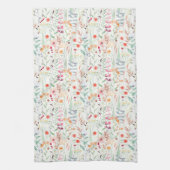 Muster des Blumengartens Geschirrtuch (Vertikal)