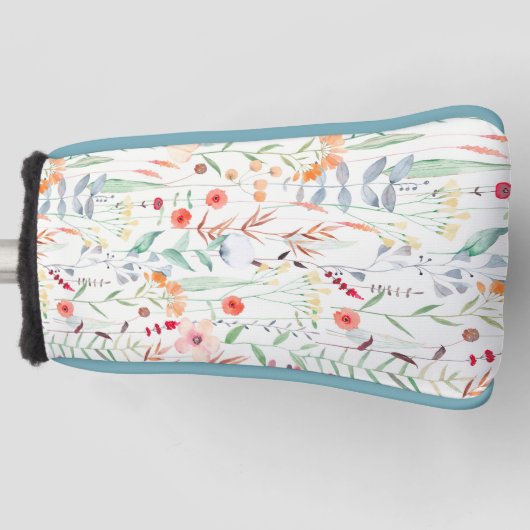 Muster des Blumengartens Golf Headcover (Vorderseite)