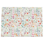 Muster des Blumengartens Große Geschenktüte (Vorderseite)