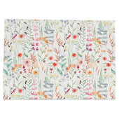 Muster des Blumengartens Große Geschenktüte (Rückseite)