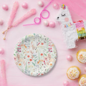 Muster des Blumengartens Pappteller (Party)