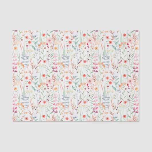 Muster des Blumengartens Seidenpapier (Vorderseite)