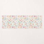 Muster des Blumengartens Yogamatte (Vorderseite (Horizontal))