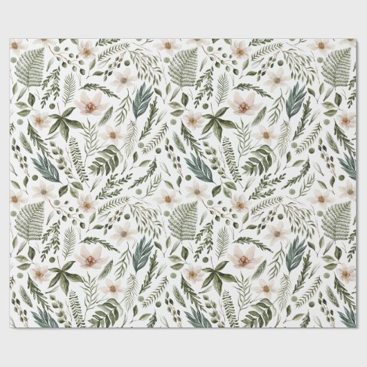 Muster des botanischen Gartens Geschenkpapier (Flach)