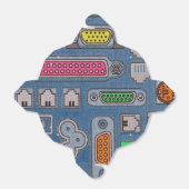 Muster des Computergraben-Ausgangs-Vorzugssymbols Geschenkschachtel (Ungefaltet)