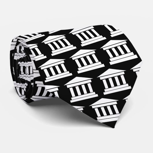Muster des Courthouse Krawatte für Anwalt oder Ric (Gerollt)