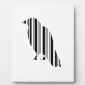 Muster des Crow-Bar-Code-Vogelmusters Fotoplatte (Vorderseite)