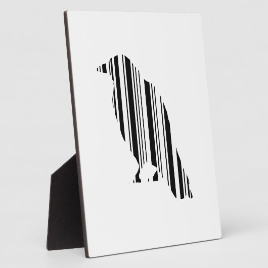 Muster des Crow-Bar-Code-Vogelmusters Fotoplatte (Seite)