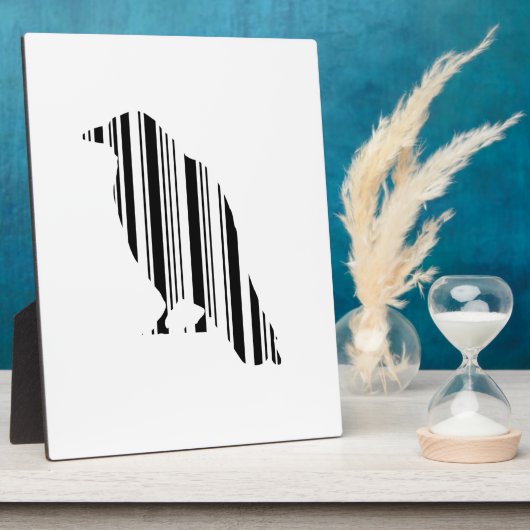 Muster des Crow-Bar-Code-Vogelmusters Fotoplatte (Seite)