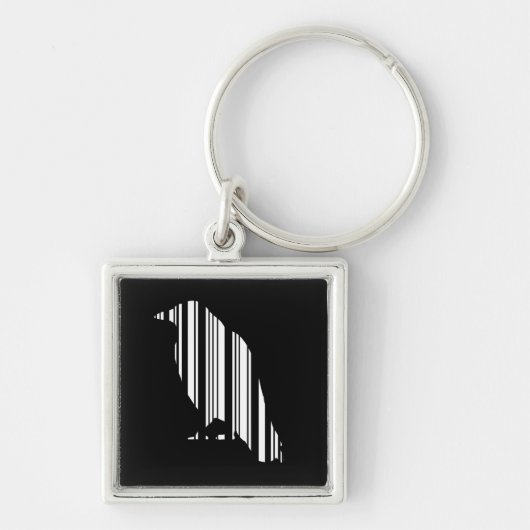Muster des Crow-Bar-Code-Vogelmusters Schlüsselanhänger (Vorne)