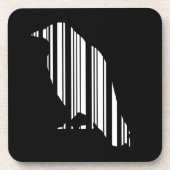 Muster des Crow-Bar-Code-Vogelmusters Untersetzer (Vorderseite)