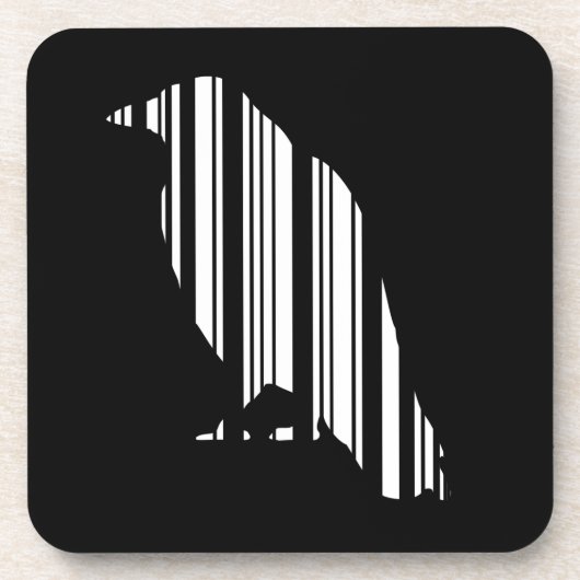 Muster des Crow-Bar-Code-Vogelmusters Untersetzer (Vorderseite)