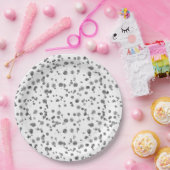 Muster des Dalmatiners für Wasserfarben Pappteller (Party)