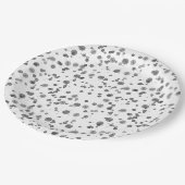 Muster des Dalmatiners für Wasserfarben Pappteller (Schrägansicht)