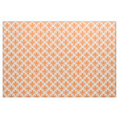 Muster des Damast-02 - Orange auf Weiß Stoff (Yard (91,4 cm))