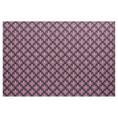 Muster des Damast-02 - Rosa auf Schwarzem Stoff (Yard (91,4 cm))