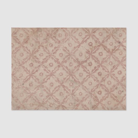 Muster des Decoupage Paper der Blume und Kreise Seidenpapier (Vorderseite)