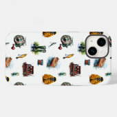 Muster des Fanggeräts für männliche Wasserfarben Case-Mate iPhone Hülle (Rückseite (Horizontal))