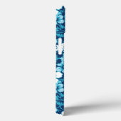 Muster des floralen Surf-Hibiskus Case-Mate iPhone Hülle (Rückseite / Rechts)