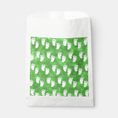 Muster des Footprint der grünen Wasserfarbe Geschenktütchen (Vorderseite)