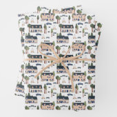 Muster des französischen Dorfhauses Geschenkpapier Set (Beispiel)