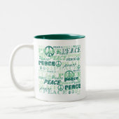 Muster des Friedens Zweifarbige Tasse (Links)
