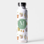Muster des Gartenwerkzeug Monogramm Wasserflasche Trinkflasche (Links)