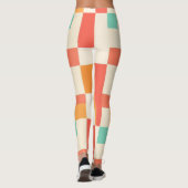 Muster des geometrischen Farbblocks Leggings (Rückseite)